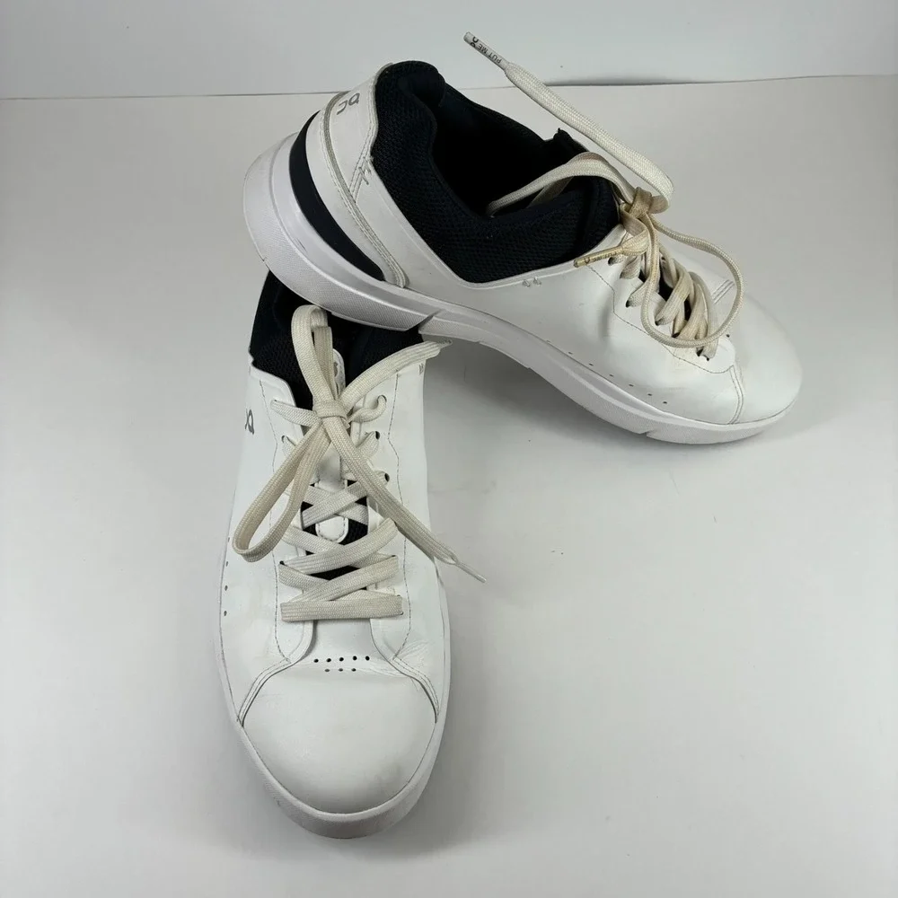On The Roger Advantage Men's 11 White Midnight Blue Casual Sneakers 3MD10640148